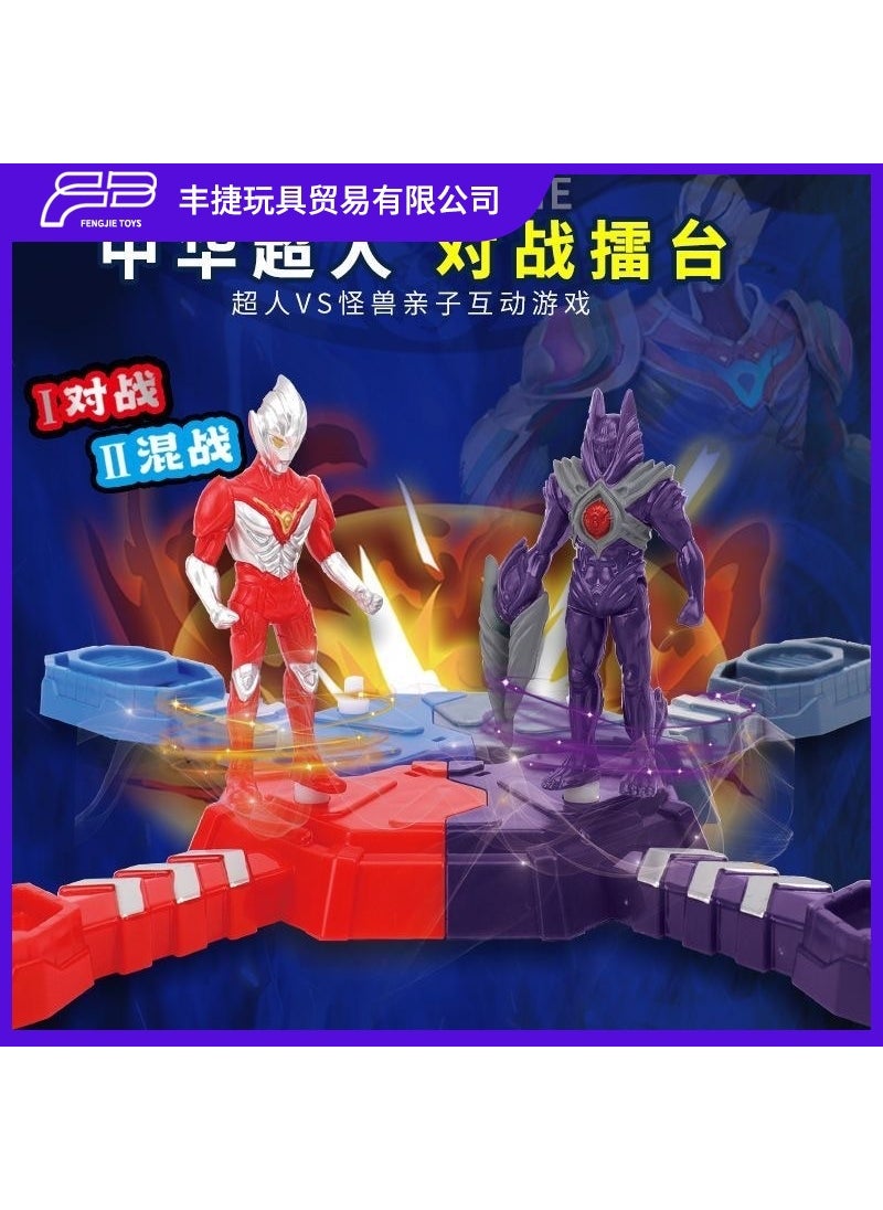 Superhero Battle Arena Robot Toy for Kids Double Battle [1 Superman 1 Monster]]