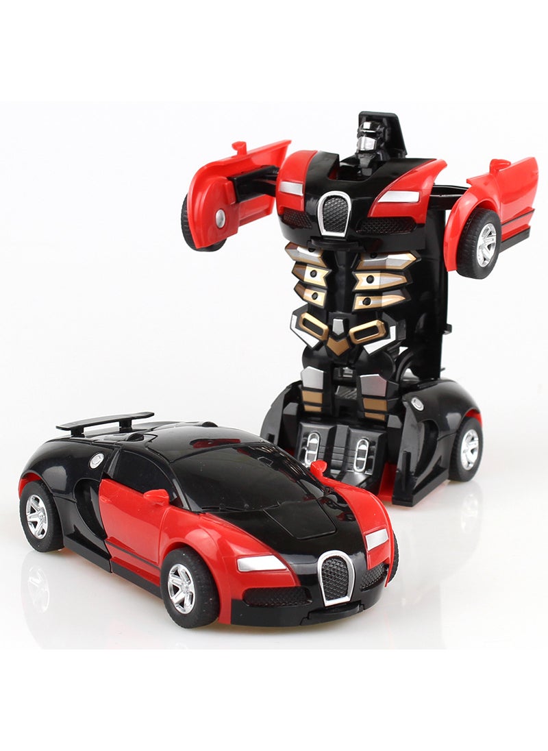 Inertia Collision Transformation Robot Car Toy for KidsBugatti Red Bugatti Red