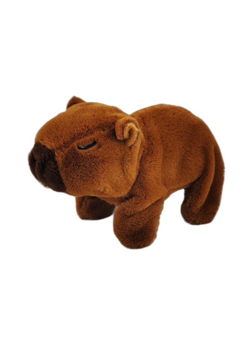 Electronic Plush Pet Capybara Simulates Barking, Walking, Interactive Toy Suitable for Kids and Infants