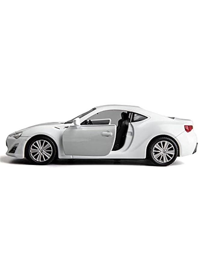 1:36 Diecasting Alloy Car Model Toyota 86 Toy Car, Pull Back Vehicles Toy Car for Toddlers Kids Boys Girls Gift White