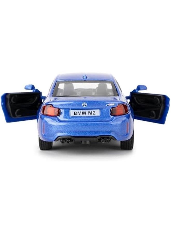 1:36 BMW M2 Toy Car, Diecast Pull Back Model Car, Collection Kids Toy for Aged 3 and up, Gift Blue