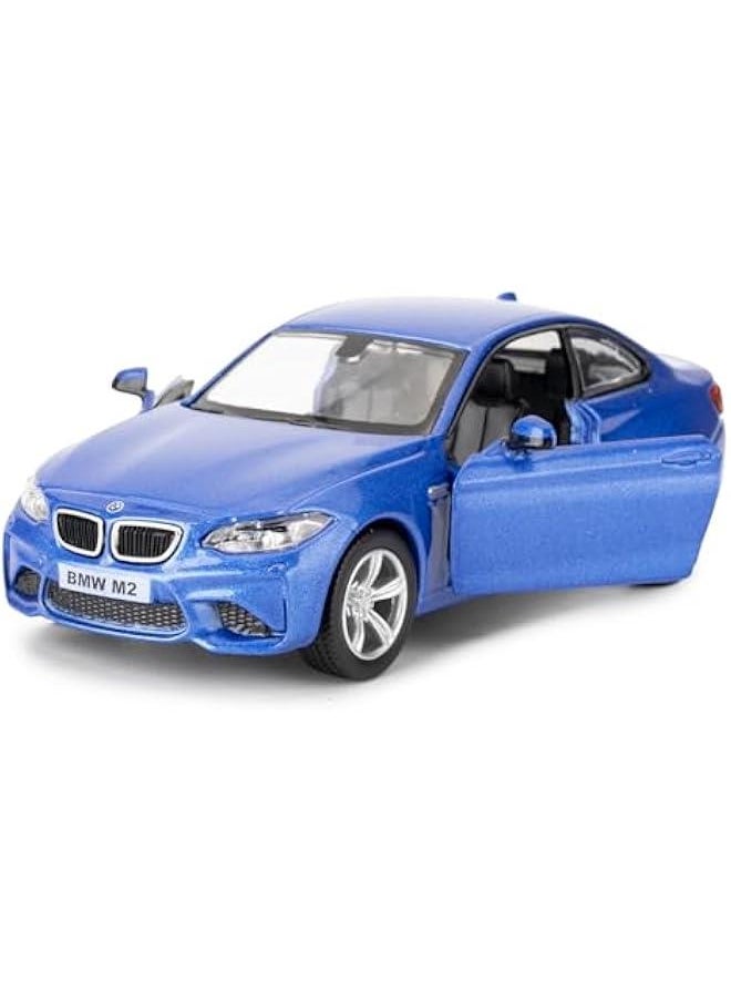 1:36 BMW M2 Toy Car, Diecast Pull Back Model Car, Collection Kids Toy for Aged 3 and up, Gift Blue