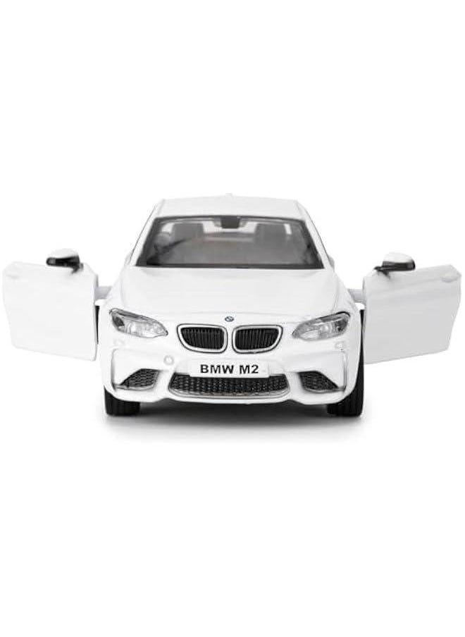 1:36 BMW M2 Toy Car, Diecast Pull Back Model Car, Collection Kids Toy for Aged 3 and up, Gift White