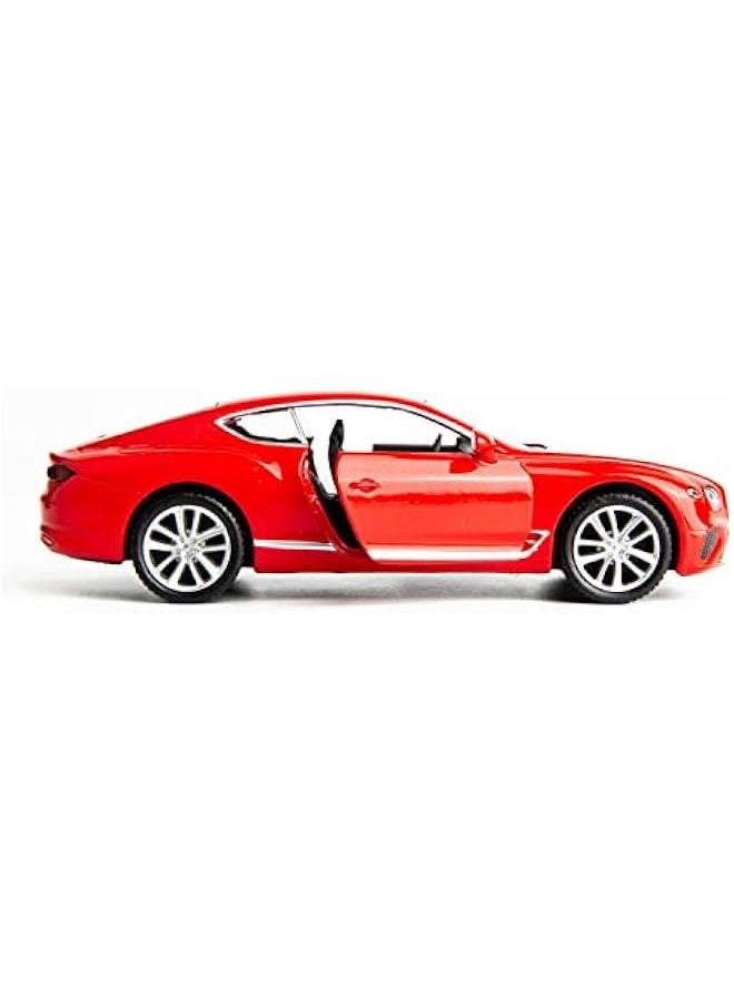 1:36 Diecasting Alloy Car Model Bentley Continental GT Toy Car, Pull Back Vehicles Toy Car for Toddlers Kids Boys Girls Gift Red