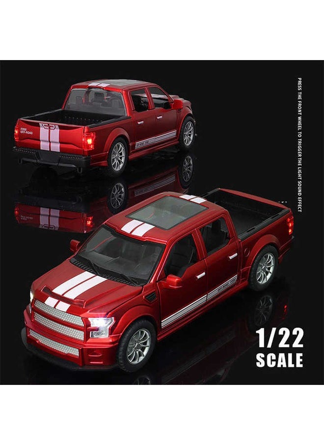 1:22 Scale Diecast Car Model with 6 Openable Doors Sound & Light Pull-Back Metal Toy Car for Kids Ages 4-8