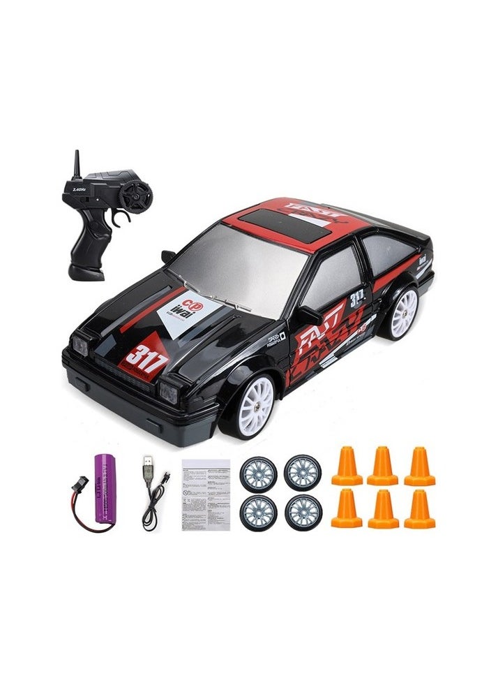 Oppoverd 2.4g Drift Remote Controlled Toy Car - Red / White Colour:Red - White