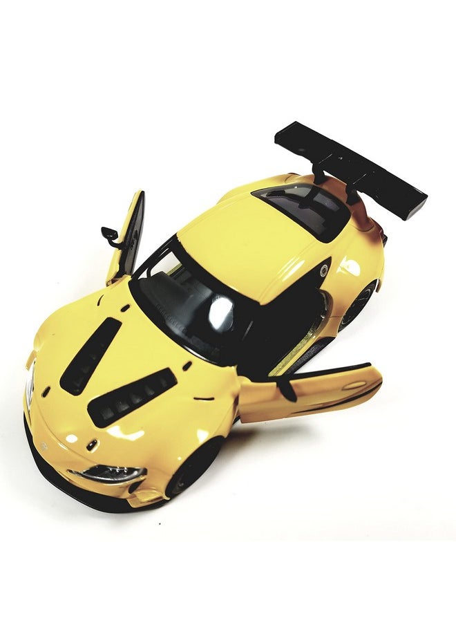 KiNSMART Toyota GR Supra Concept Racing Edition 1/36 Scale Diecast Race Car (Yellow)