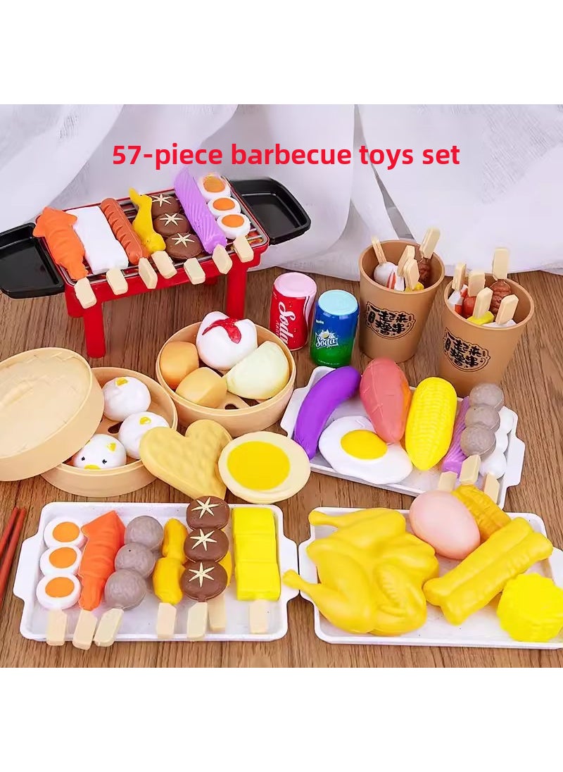 Kids Play Kitchen Hot Pot BBQ Toy Set Special offer [57 sets] hot pot toys [express box]]