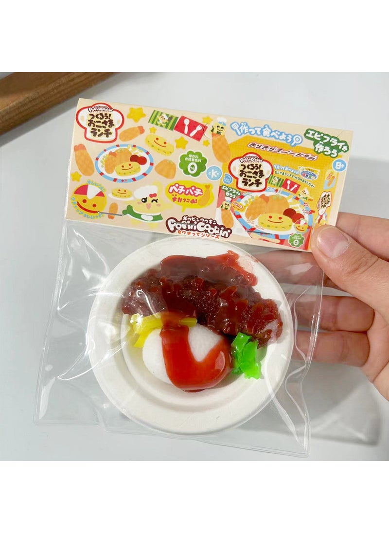 Realistic Miniature Toy Bento Stress Relief Sea cucumber small bowl rice