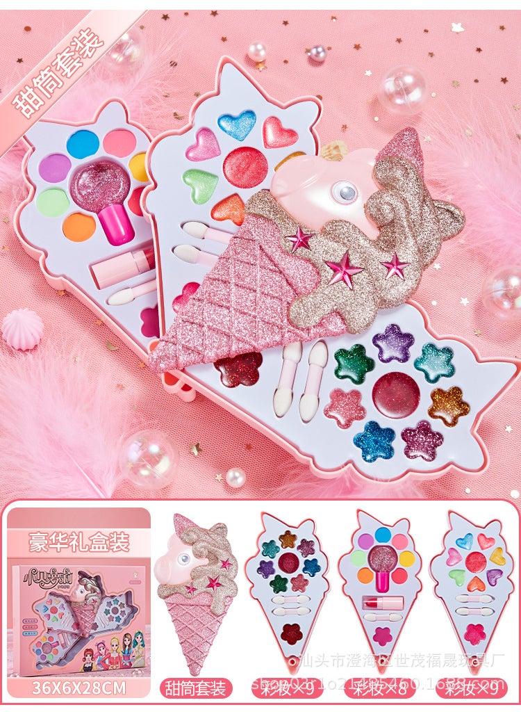 Bella Loli Genuine Toy Makeup Set for Kids Cone 4 grid suit