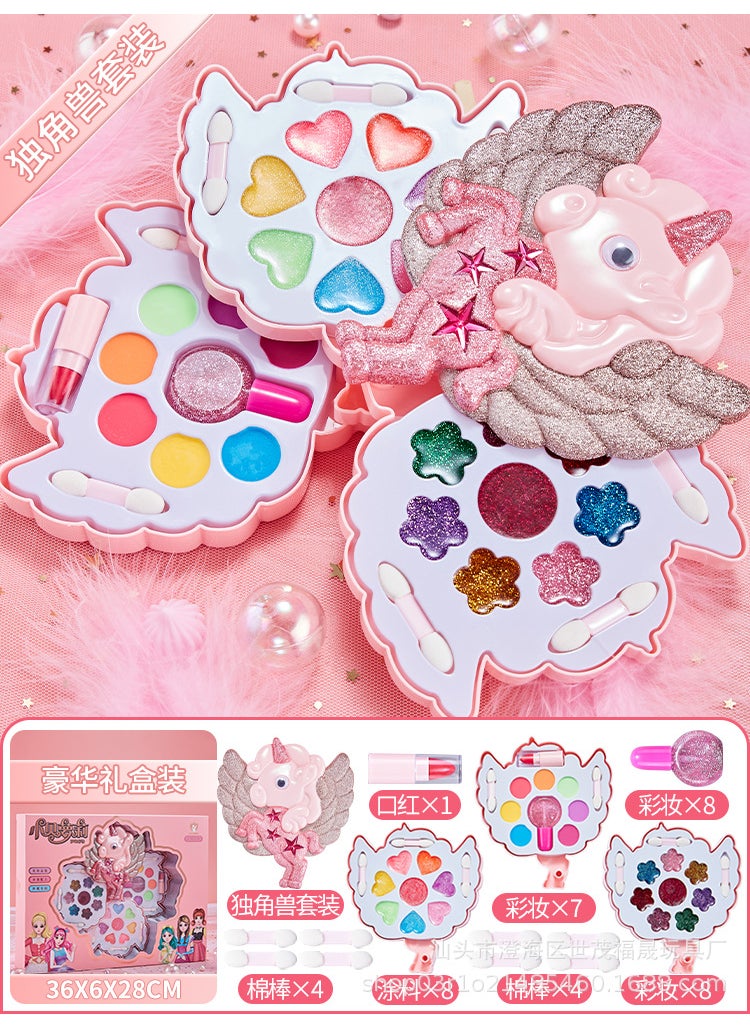 Bella Loli Genuine Toy Makeup Set for Kids Unicorn 4 grid suit