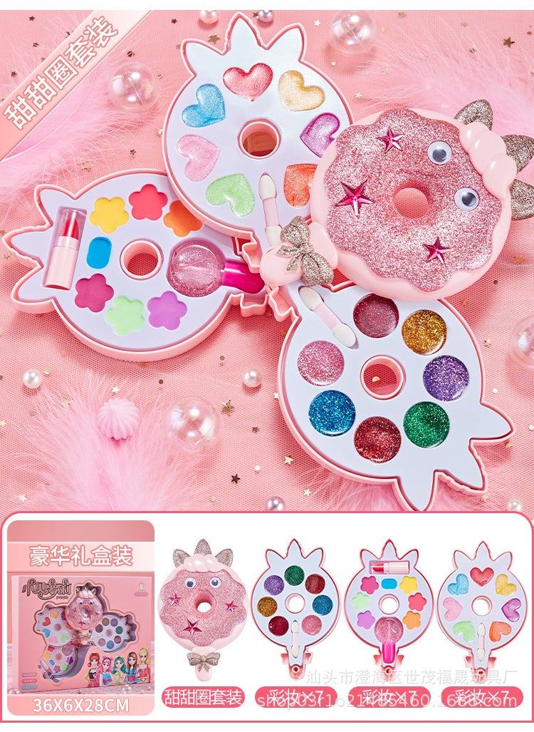 Bella Loli Genuine Toy Makeup Set for Kids Doughnut 4 grid suit