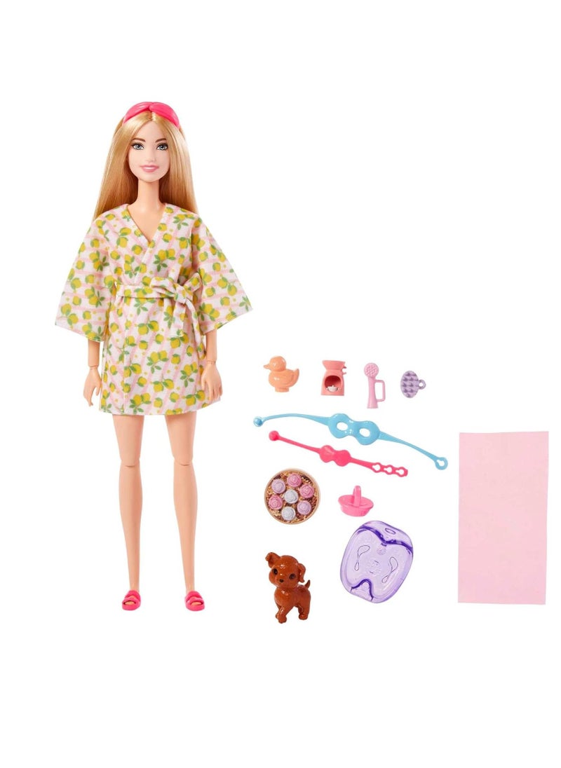 Doll with Puppy, Kids Toys, Self-Care Spa Day