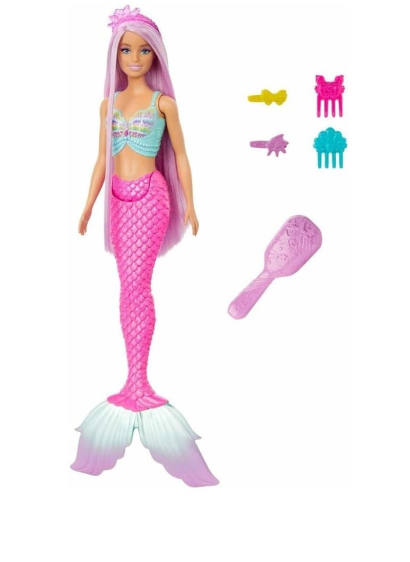 Mermaid Doll with 7-Inch-Long Fantasy Hair & Accessories for Styling Play