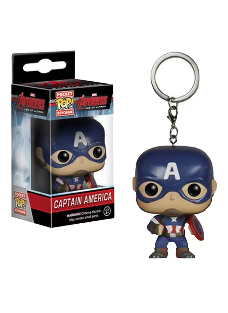 Funko Special Price Avengers Foreign Trade Toy Pendant Avengers Peripheral POP Keychain Captain america