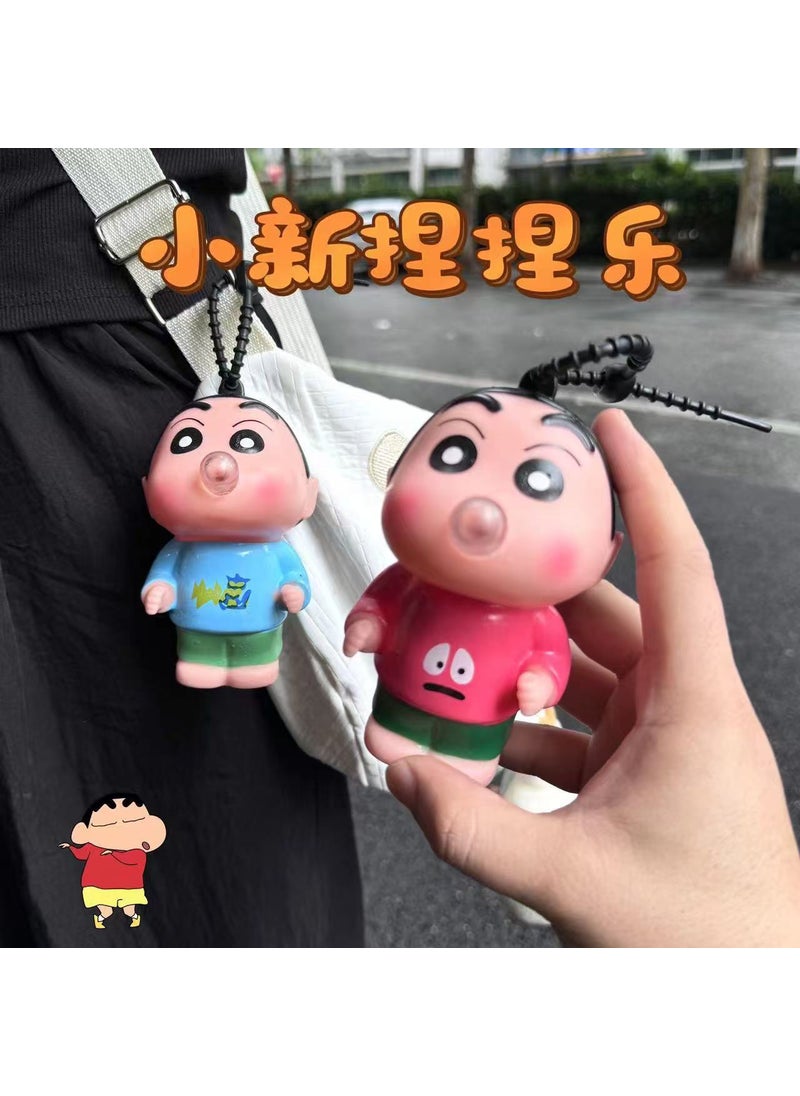 Loopy Bubble Blower Keychain 2024 Small Xiaoxin spitting bubbles (10cm) random