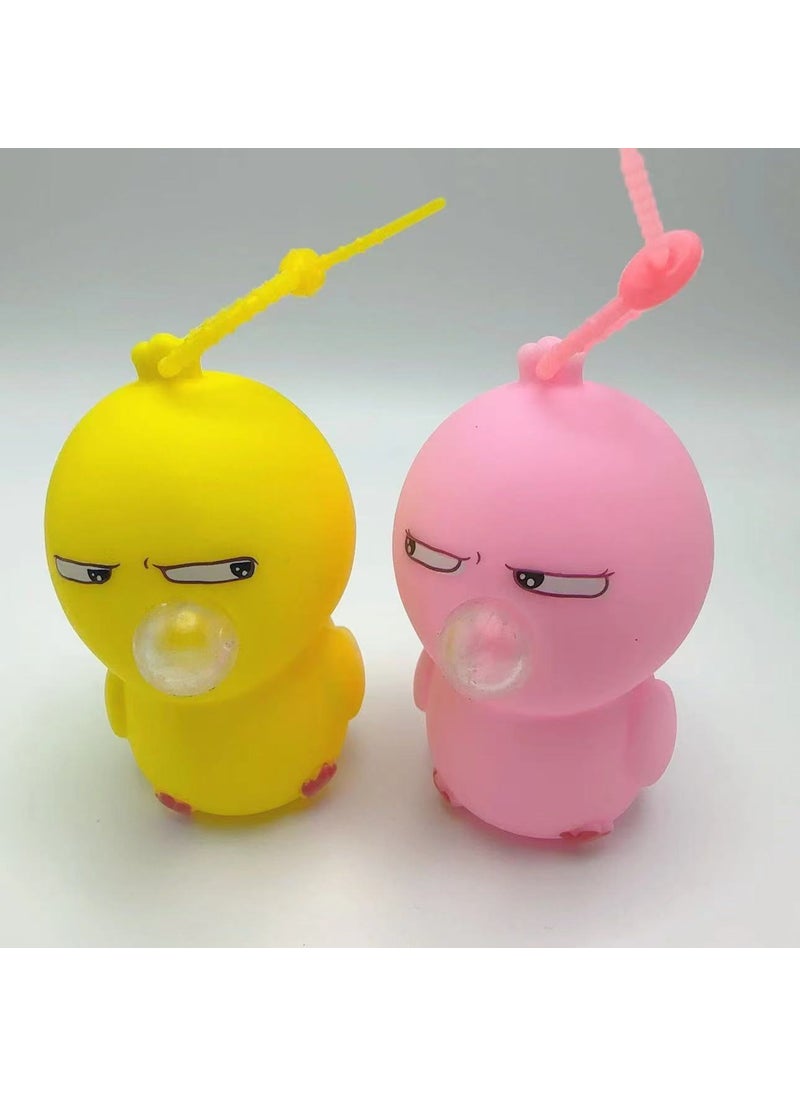 Loopy Bubble Blower Keychain 2024 The nest is spitting bubbles 12cm than the chicken (opp package) in random colors