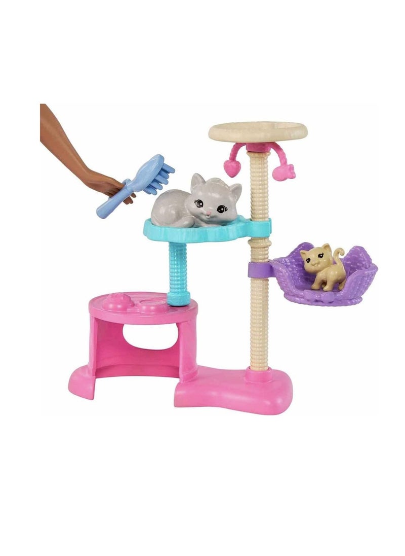 Kitty Condo Doll and Pets with Accessories, Toy for 3 Year Olds & Up