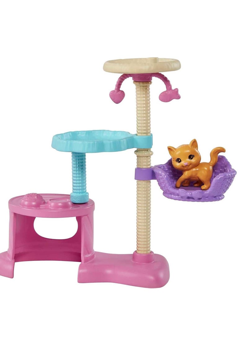 Kitty Condo Doll and Pets with Accessories, Toy for 3 Year Olds & Up