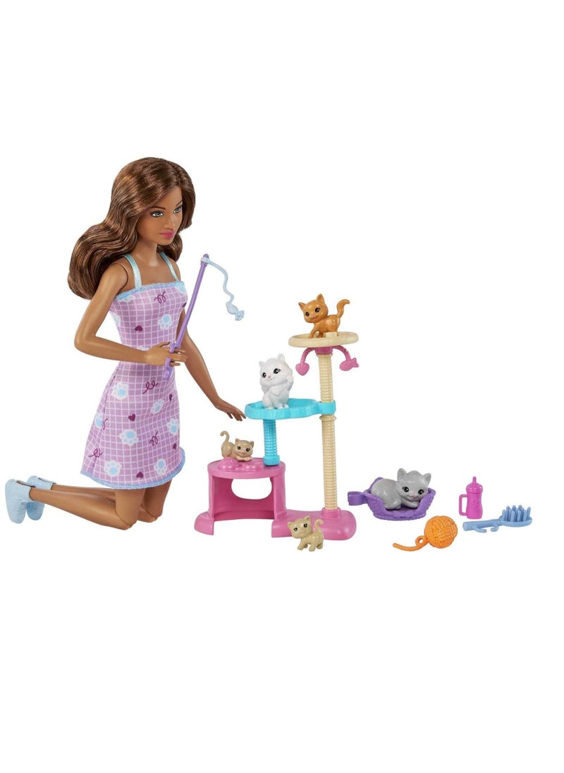 Kitty Condo Doll and Pets with Accessories, Toy for 3 Year Olds & Up