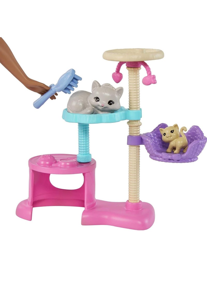 Kitty Condo Doll and Pets with Accessories, Toy for 3 Year Olds & Up