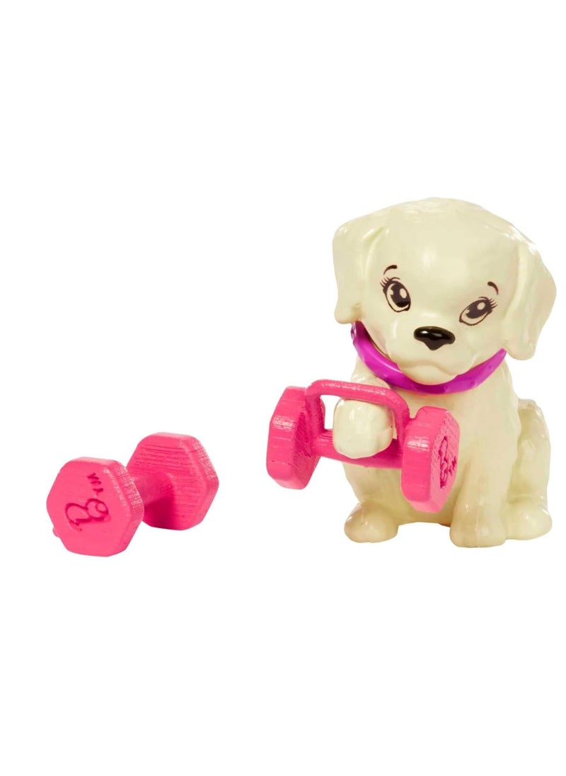 Doll with Puppy, Workout Outfit, Roller Skates and Tennis