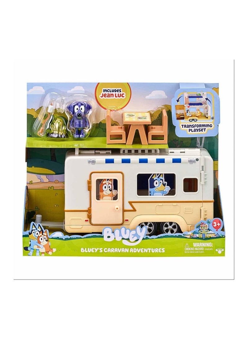 Bluey Caravan Playset, 2.5-3 inch Figures