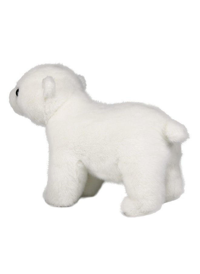 Ice King Bear Lifelike Baby Polar Bear Stuffed Animal - Plush Toy - 9 Inches Length