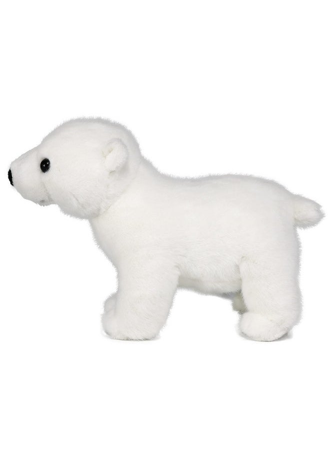 Ice King Bear Lifelike Baby Polar Bear Stuffed Animal - Plush Toy - 9 Inches Length