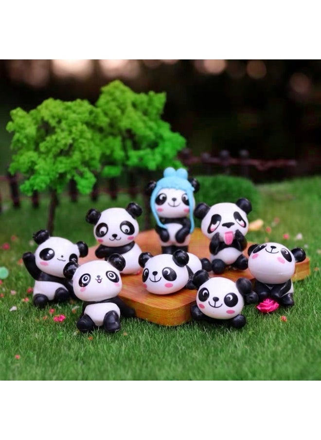 8 panda playful version of the Korean version of the cartoon doll creative versatile gardening micro landscape aquascape dolls