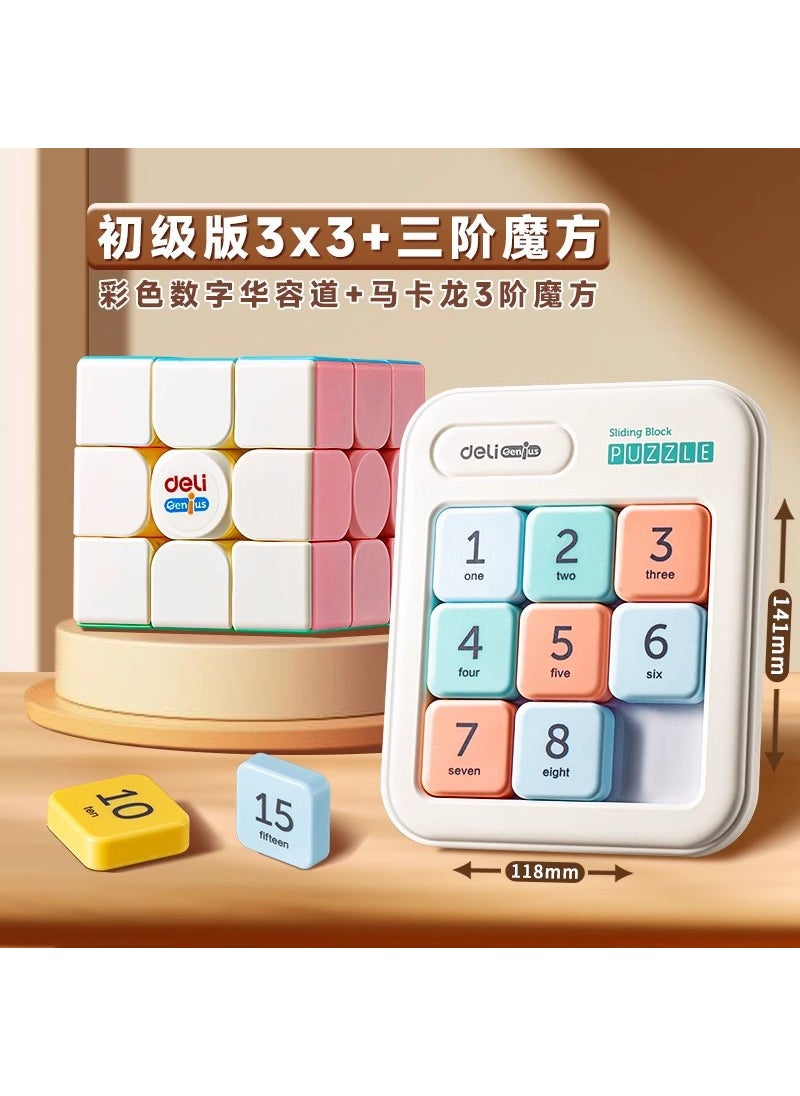 Deli Magnetic Sudoku Puzzle Slider Toy for Kids First Order [3*3] Third Order Rubik's Cube