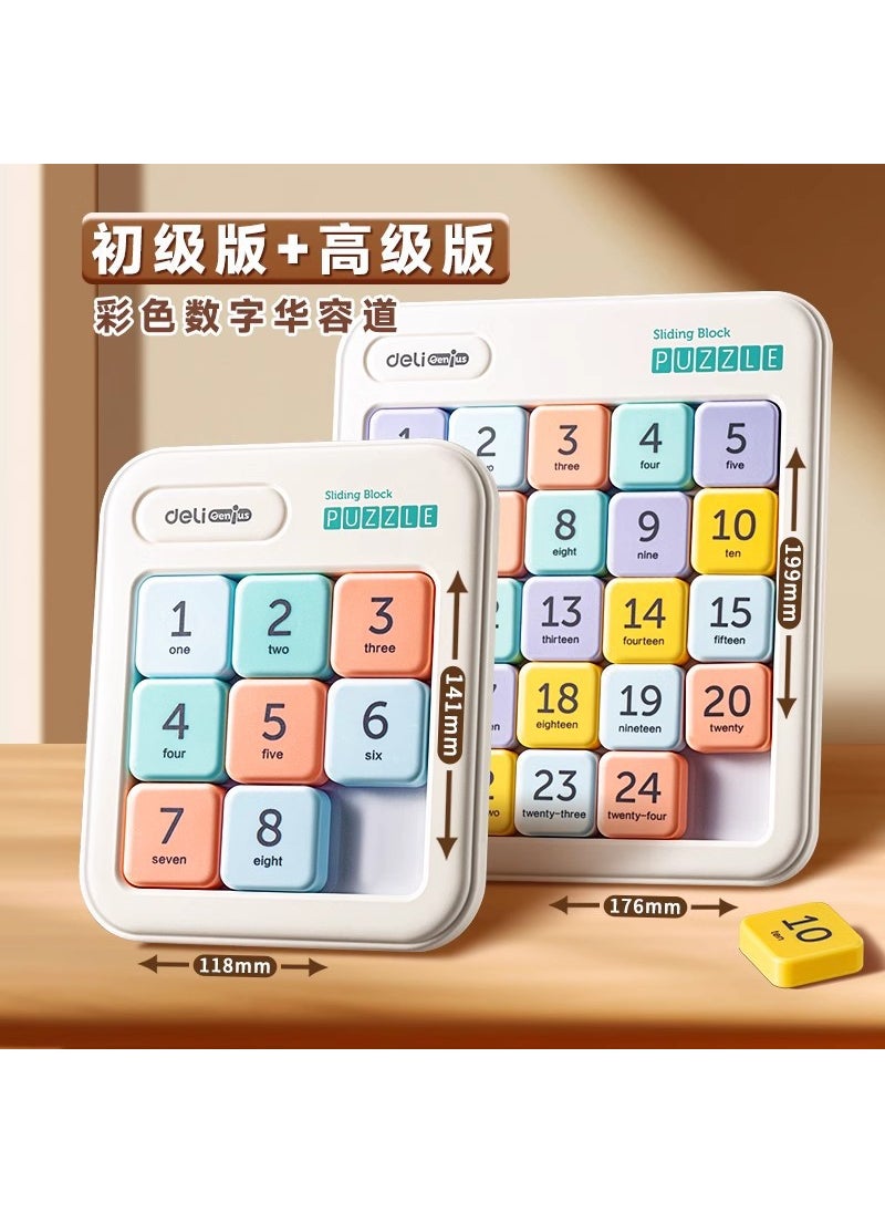 Deli Magnetic Sudoku Puzzle Slider Toy for Kids 【3*3】+【5*5】