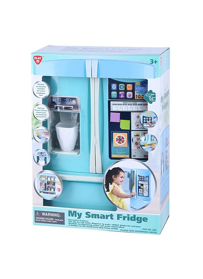 PlayGo - My Smart Fridge – Interactive Toy Refrigerator with Ice and Water Sounds
