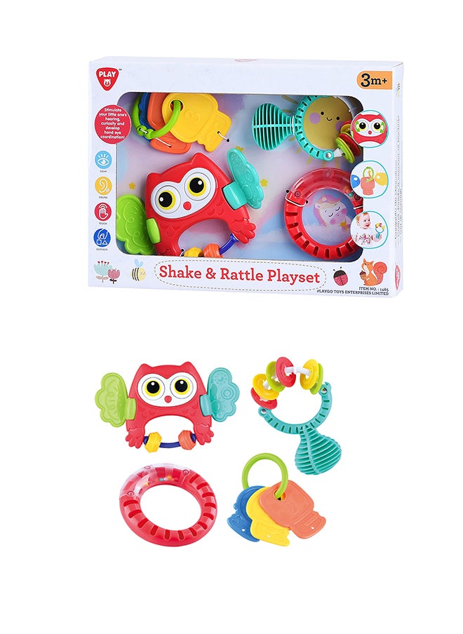Playgo Shake and Rattle Playset | Interactive Grasping and Shaking Toy for Babies