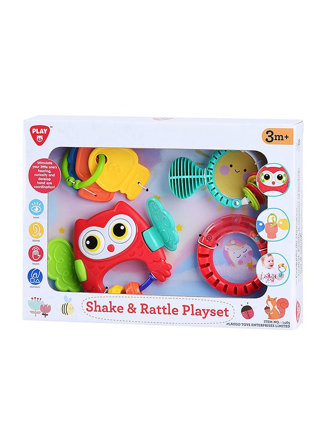 Playgo Shake and Rattle Playset | Interactive Grasping and Shaking Toy for Babies