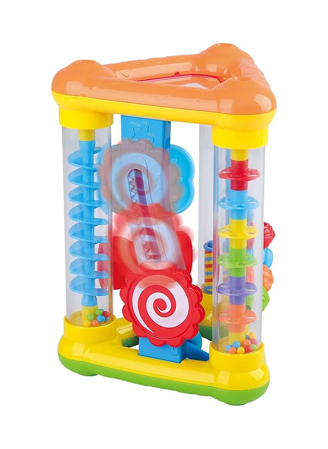Playgo Action Triangle Toy | Sensory Development Toy for Babies | Promotes Eye-Hand Coordination | Engaging Multi-Activity Fun