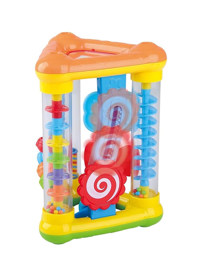 Playgo Action Triangle Toy | Sensory Development Toy for Babies | Promotes Eye-Hand Coordination | Engaging Multi-Activity Fun