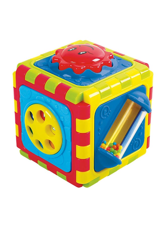 Playgo Cute Cube 6 Sided Model (2142) | Activity Cube & Playmat | Bright Colors | Improves Motor Skills