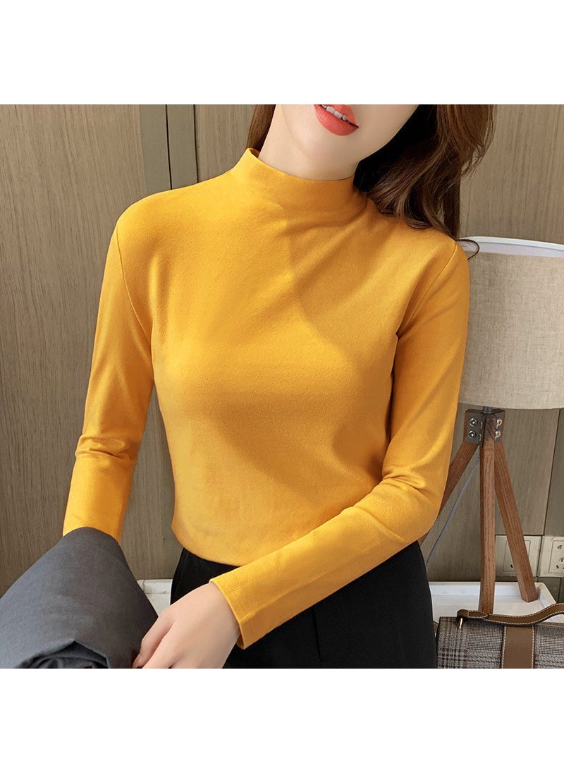 2024 Slim Turtleneck Thermal Knit Top Women Dark gray