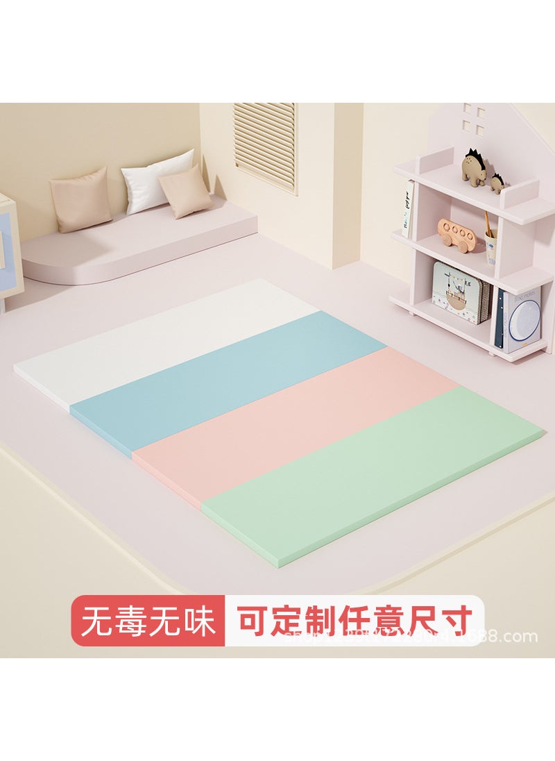 Foldable Baby Play Mat 4cm Thick Safety Fence Candy color PU mat [positive and negative error 1-3cm] size: custom size contact customer service