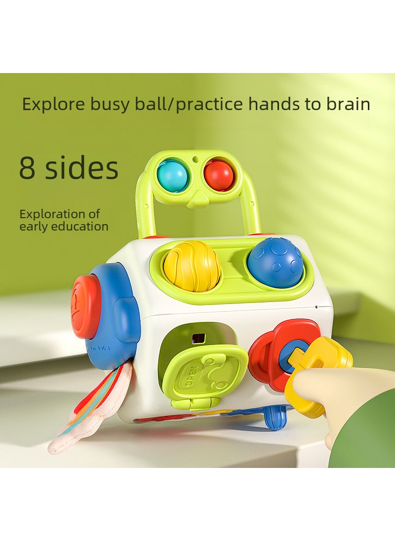 Cross-border Children's Toy Octahedron Busy Ball Baby Fine Movements Busy Board Montessori Early Education Rubik's Cube Toy