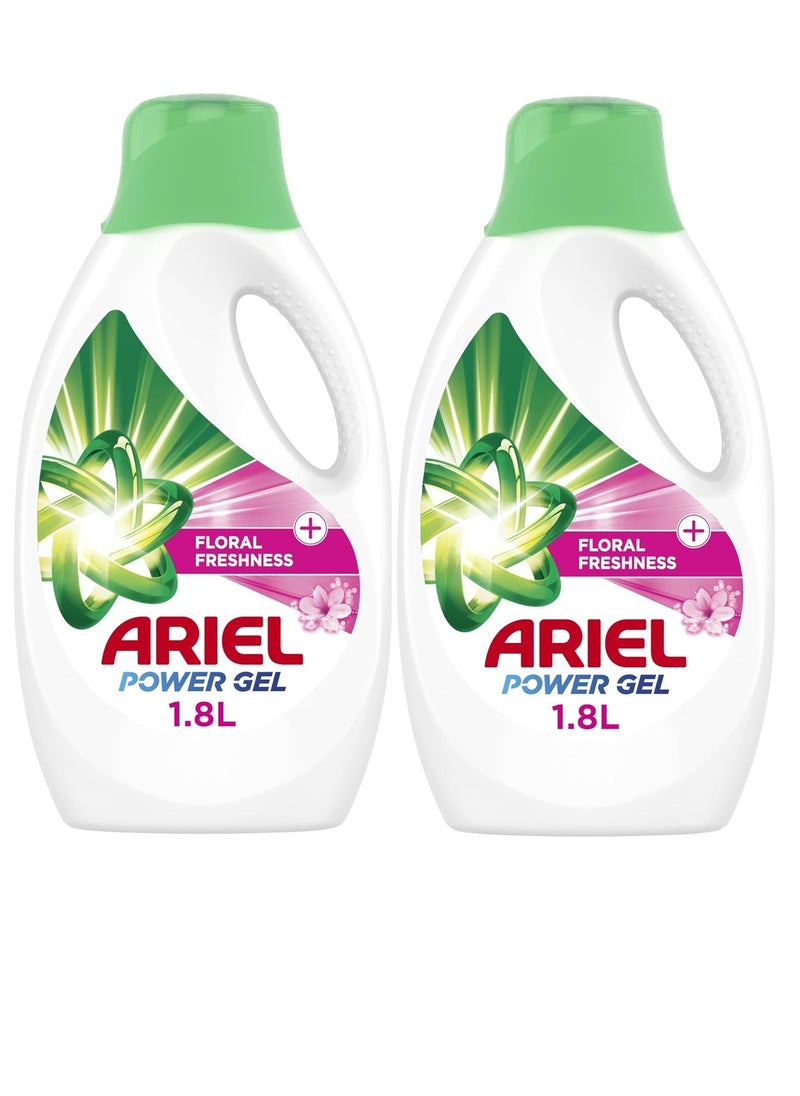 Ariel Automatic Liquid Gel with a Touch of floral Freshness 1.8L (Pack of 2)