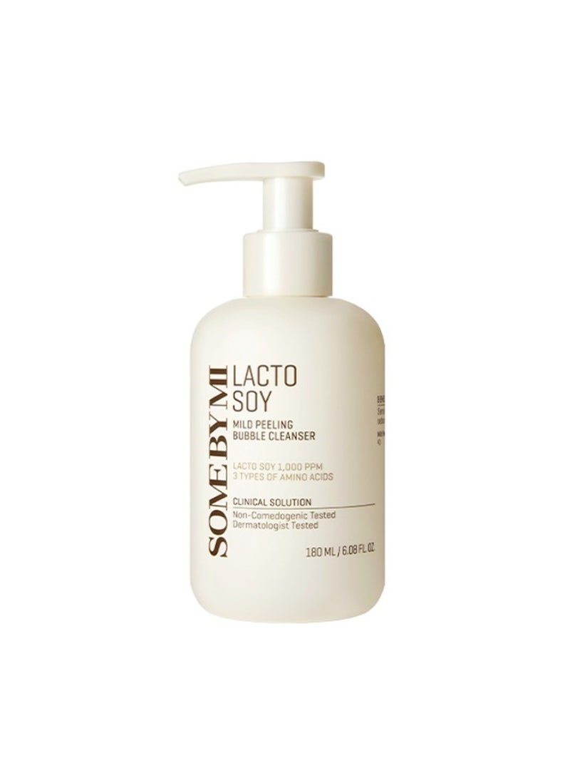 Lacto Soy Mild Bubble Peeling Cleanser - Helps Restoring A Smooth Skin - Eliminating Skin Impurities - Rich Bubble Gently Cleanse The Delicate Skin 180ml