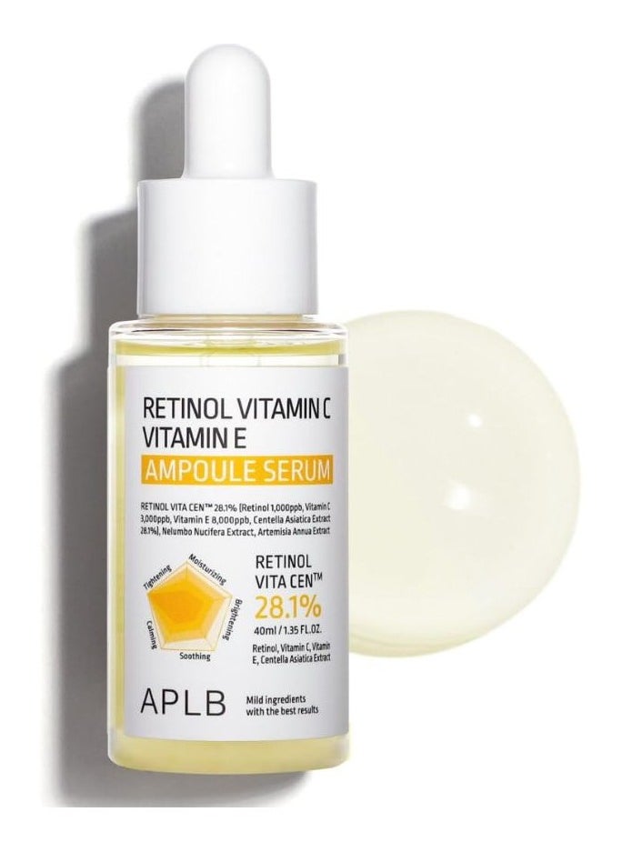 Retinol Vitamin C Vitamin E Facial Serum 40ml