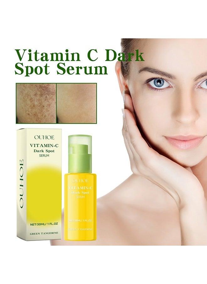 Green Tangerine Vitamin C Serum,Niacinamide acid Help Fade Sun Spots and Dark Spot,For Face & Neck and Eye Care Organic Anti-Aging Serum (30ml)