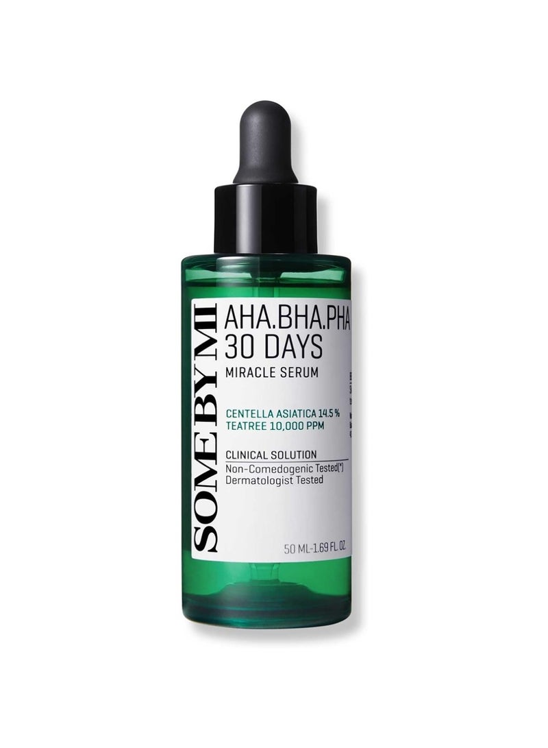 Aha Bha Pha 30 Days Miracle Face Serum - Made From Tea Tree Leaf Water For Sensitive Skin - Daily Facial Serum For Sebum, Blemish Care And Remove Dead Cells 50ml