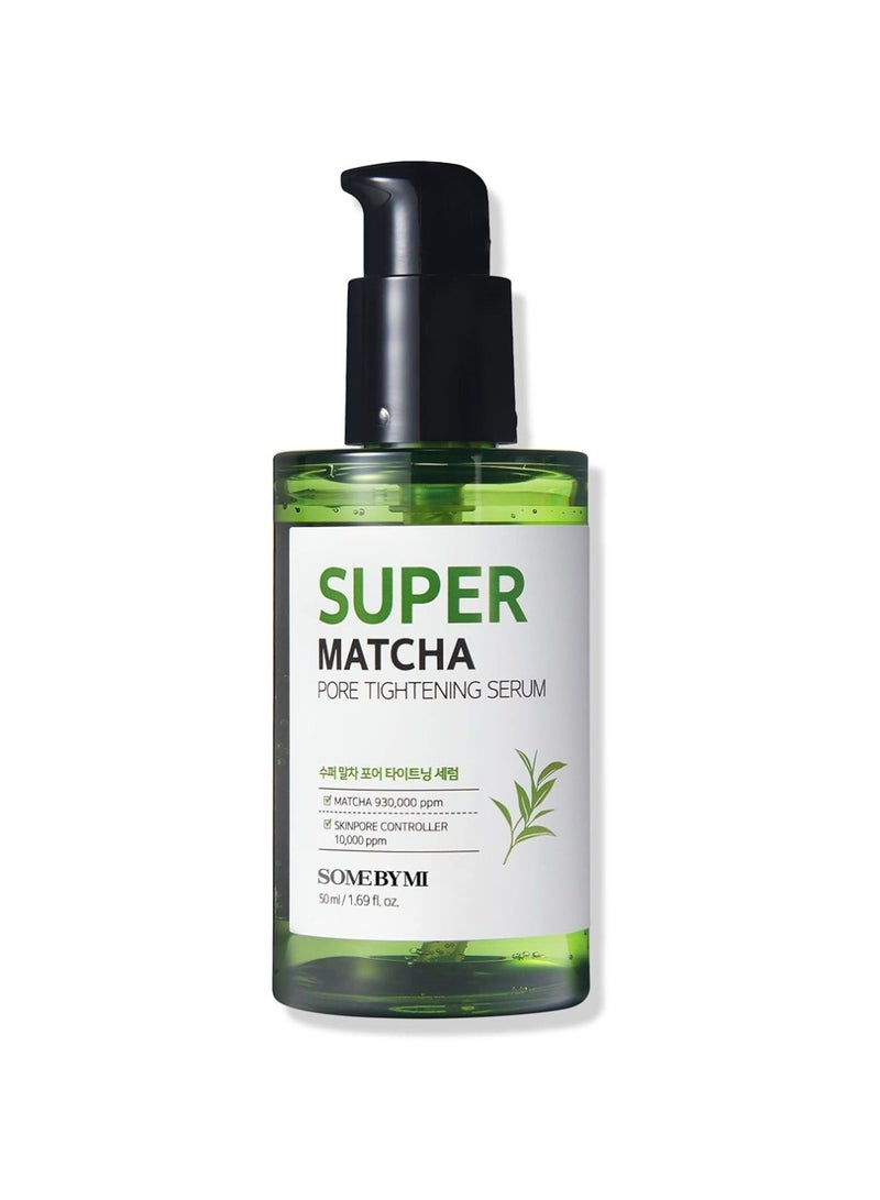 Super Matcha Pore Tightening Serum - Made From Match Water For Sensitive Skin - Skin Moisturizing And Purifying Effect - Blackheads, Sebum And Pore Care 50ml