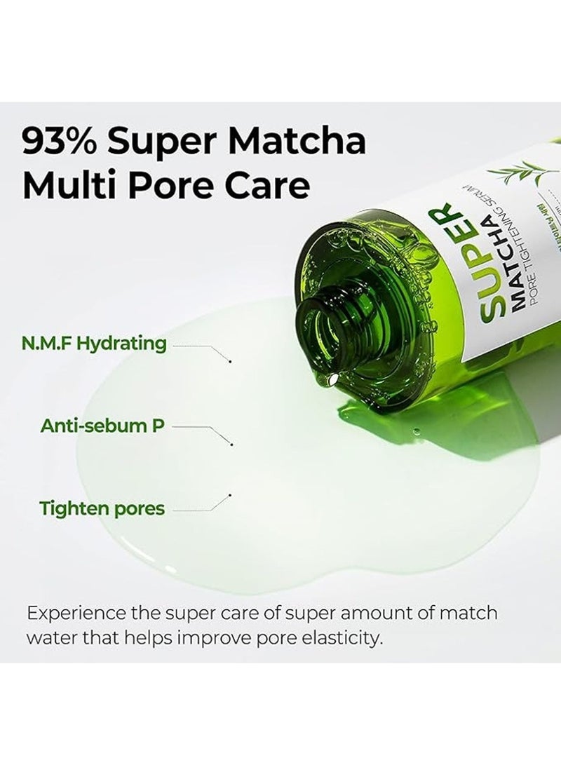 Super Matcha Pore Tightening Serum - Made From Match Water For Sensitive Skin - Skin Moisturizing And Purifying Effect - Blackheads, Sebum And Pore Care 50ml