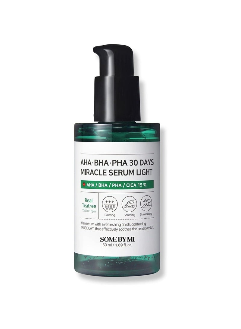 Aha Bha Pha 30 Days Miracle Serum - Made From Tea Tree Leaf Water For Sensitive Skin - Daily Facial Serum For Sebum, Blemish Care And Remove Dead Cells 50ml