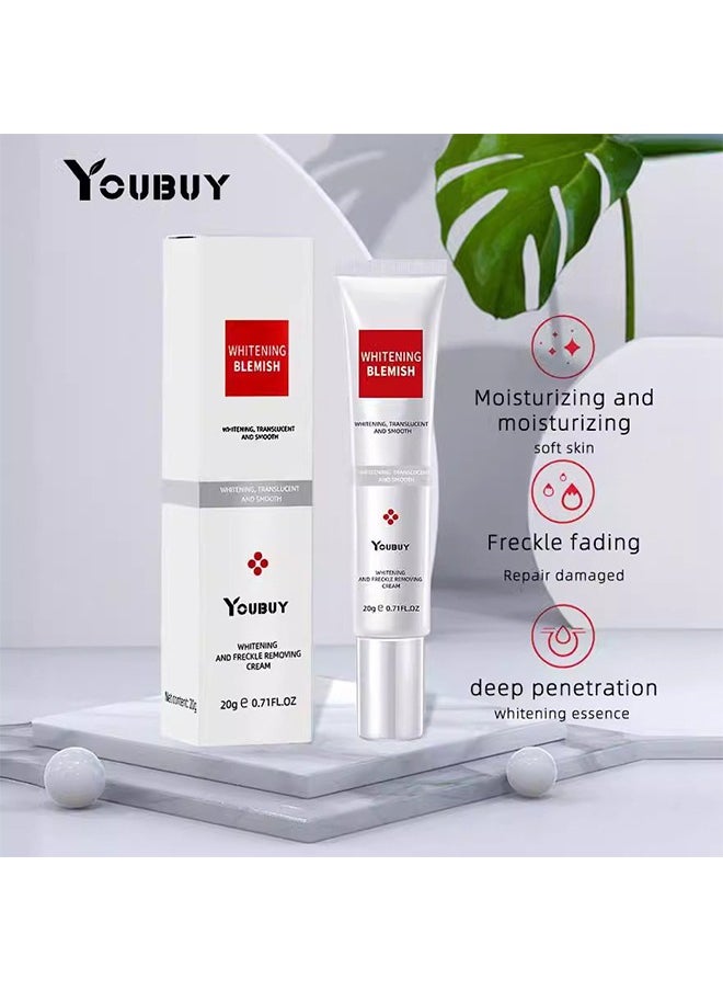 Whitening And Freckle Removing Cream,Dark Spot Corrector Remover Cream Whitening Moisturizing Brighten Complexion Improving Skin Barrier 20g